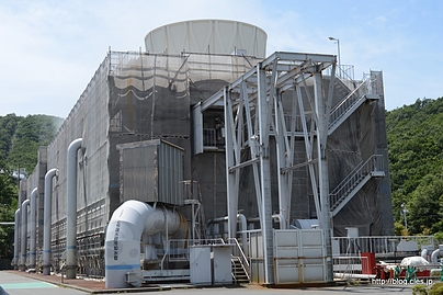 復水器 - 国内最大の地熱発電所 九電八丁原発電所