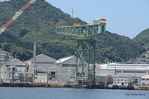 三菱重工業長崎造船所 ハンマーヘッドクレーン - 三菱重工長崎造船所と長崎湾