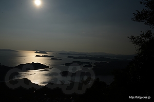 石岳からの九十九島 - 九十九島を眺める