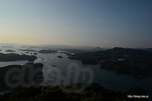 展海峰からの九十九島 - 九十九島を眺める