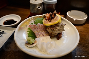 刺身盛り合わせ - ぼてこでぼてこを食べる