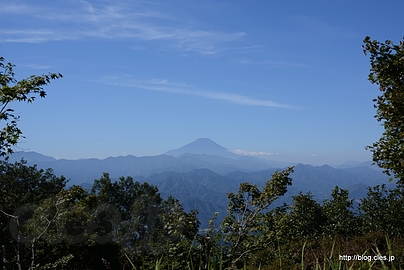 陣馬山からの富士山 - 陣馬山縦走（陣馬高原下バス停～陣馬山）