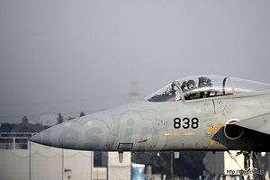 手を振る F-15J（42-8838） - 入間航空祭 2013 に行ってきた（F-15Jから帰投）