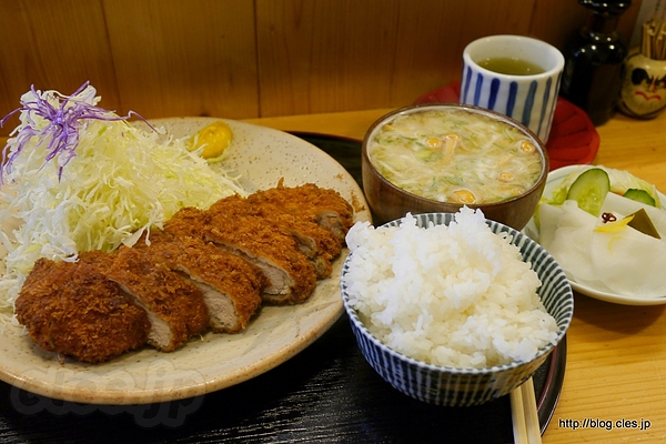 上ロースかつ定食 - とんかつ桂の上ロースかつ定食