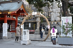 だいこく様と茅の輪 - 師走の神田明神