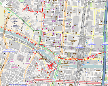 Wadachi OpenStreetMap - Wadachi で GPS データを間引く