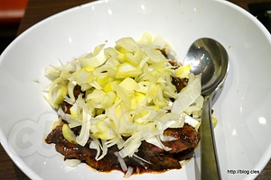 純レバ - コレドに出来た大木屋でもんじゃを食べる