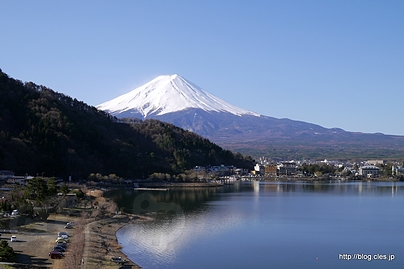 河口湖と富士山 - 河口湖から眺める富士山