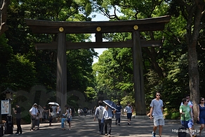 南参道の鳥居 - 明治神宮と清正井