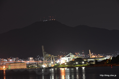 都島展望公園から皿倉山方向 - 都島展望公園からの夜景