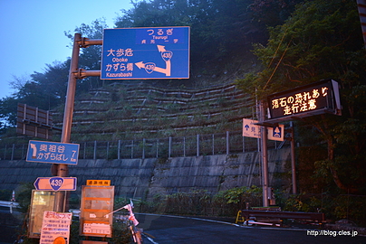 R438/R439分岐点 - 「大歩危」は何と読む？