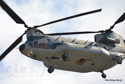 入間ヘリコプター空輸隊 CH-47J（67-4496） - 入間航空祭 2014 に出撃（飛行点検隊～第2輸送航空隊編）