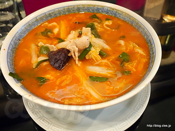 辣湯麺 - 毛家麺店で辣湯麺