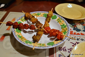 串焼き盛り合わせ - マサラーカヤのサグカレー