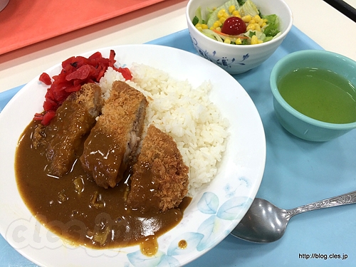 カツカレー - 筑波大の学食でカツカレー