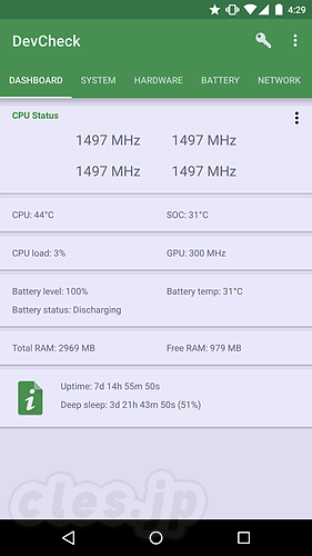 DevCheck - DevCheck で Android 端末の情報を詳細に調べる