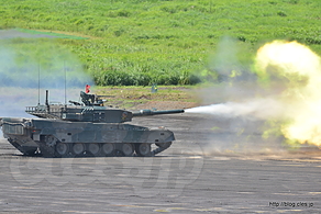 90式戦車 射撃 - 好天の総火演 教育演習 2015（前段編）