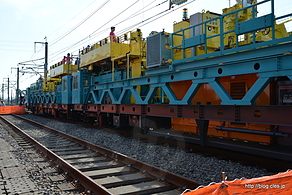 架線延線車 - 鷲宮保守基地 工事用車両特別公開 2015