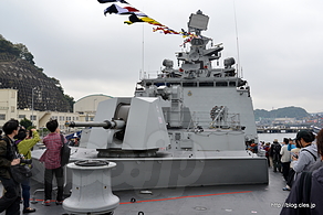 F47 Sahyadri 前部甲板 - FLEET WEEK 2015 の豪仏印韓の艦艇一般公開