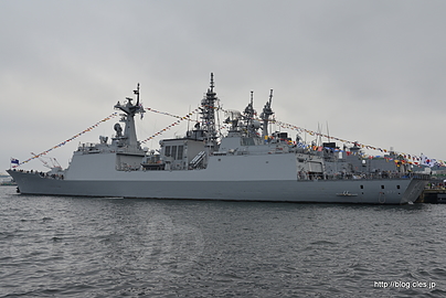 韓国海軍 DDH-977 Dae Jo Yeong （大祚栄） - FLEET WEEK 2015 の豪仏印韓の艦艇一般公開