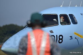 着陸した U-125A - 梅組最後の百里基地航空祭 2015（捜索救難展示編）