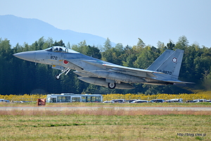 離陸する F-15 （62-8870） - 梅組最後の百里基地航空祭 2015（午後の機動飛行編 F-4, F-15）