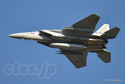 F-15（52-8849） 帰投 - 秋晴れの入間航空祭 2015 （F-15＆F-2帰投～退場）