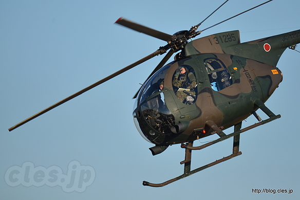 帰投する OH-6D（31295） - 秋晴れの入間航空祭 2015 （陸自機帰投編）