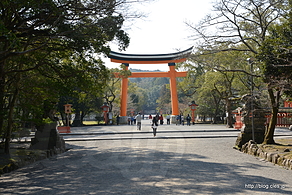大鳥居 - 宇佐神宮の上宮と下宮
