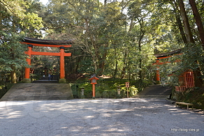 上宮と下宮の分かれ道 - 宇佐神宮の上宮と下宮