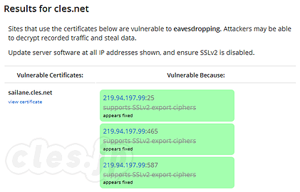 DROWN Attack Test - SSLv2 の脆弱性 （DROWN 攻撃）に注意 (CVE-2016-0800)
