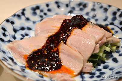 豚肉の麻辣ソースがけ - 咸亨酒店で寧波料理