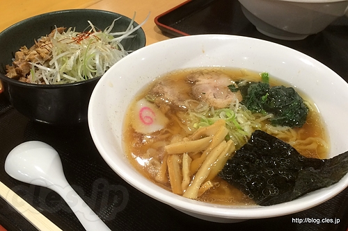 さのやセット - 佐野SAで佐野ラーメン