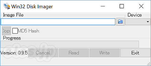 Win32 Disk Imager - Win32 Disk Imager で microsd にイメージを焼く