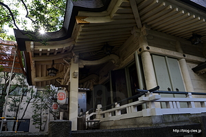 コンクリート製の社殿 - 社殿が鉄筋コンクリート製の猿江神社