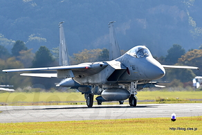 タキシングする F-15（02-8801） - 飛行開発実験団の異機種大編隊（2016 岐阜基地航空祭）