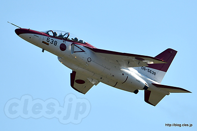 赤いドルフィン T-4（06-5638） - T-4 の飛行展示に赤いドルフィン登場（入間航空祭 2016）