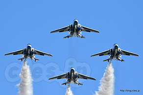ダイヤモンドダーティーローパス - ブルーインパルス 飛行展示（入間航空祭 2016）
