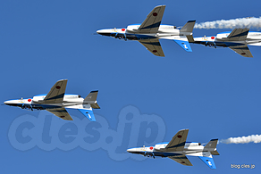 フォーシップインバート - ブルーインパルス 飛行展示（入間航空祭 2016）