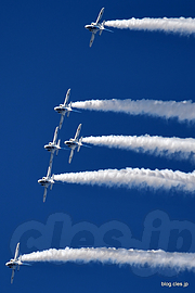 フェニックスロール？ - ブルーインパルス 飛行展示（入間航空祭 2016）