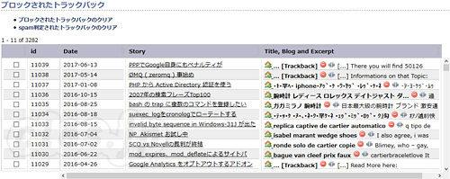 spam トラックバックの一覧 - ライブドアブログがトラックバックを廃止