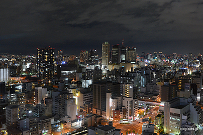 展望台からの夜景（なんば方面） - 通天閣から大阪の夜景を楽しむ
