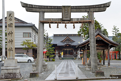 鳥居、拝殿 - 国神神社
