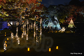 竹あかり - 肥後細川庭園 秋の紅葉ライトアップ ‐ひごあかり‐