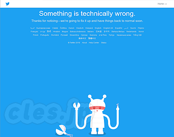 Twitter エラー画面 - 今年はあけおめコールに関するお願いがなかった？