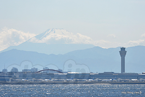 羽田空港と富士山 - 海上保安制度創設70周年記念観閲式及び総合訓練にいってきた