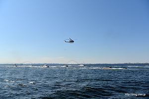  - 高速機動連携訓練（海上保安制度創設70周年記念観閲式及び総合訓練）