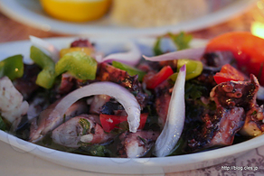 Greek Octopus in Vinegar - Cafe Kanoni でギリシャ料理
