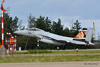 F-15 （12-8803）記念塗装仕様 離陸 - F-15 の編隊飛行（'18 航空祭 in KOMATSU）
