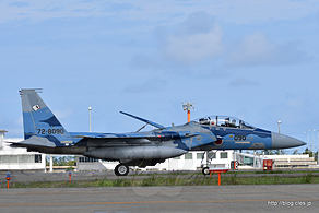 F-15（72-8090）タキシング - アグレッサーの機動飛行（'18 航空祭 in KOMATSU）